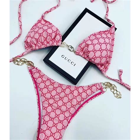 gucci bikini white|Women's Designer Swimwear & Bikinis .